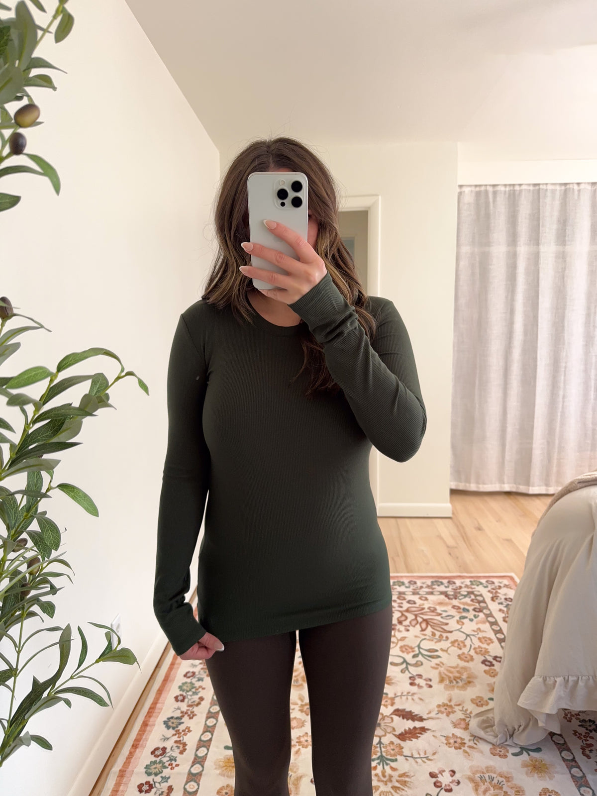 Molly Top Forest Green