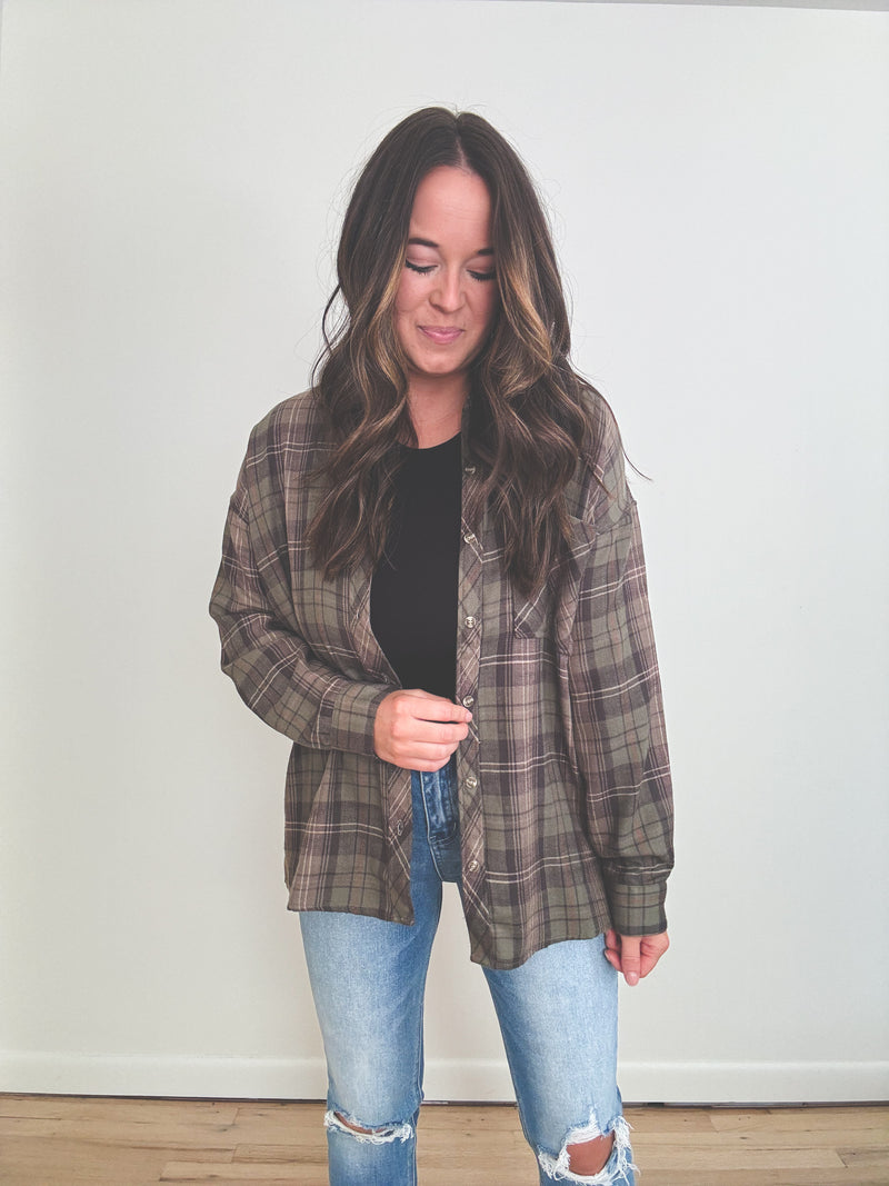 Laura Flannel Khaki