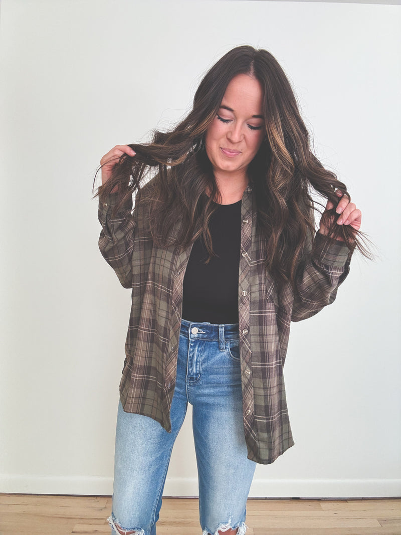 Laura Flannel Khaki