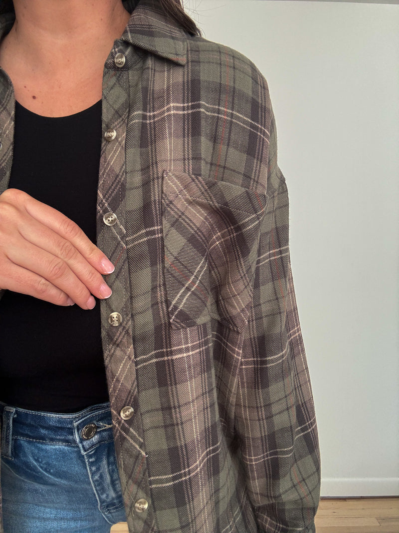 Laura Flannel Khaki