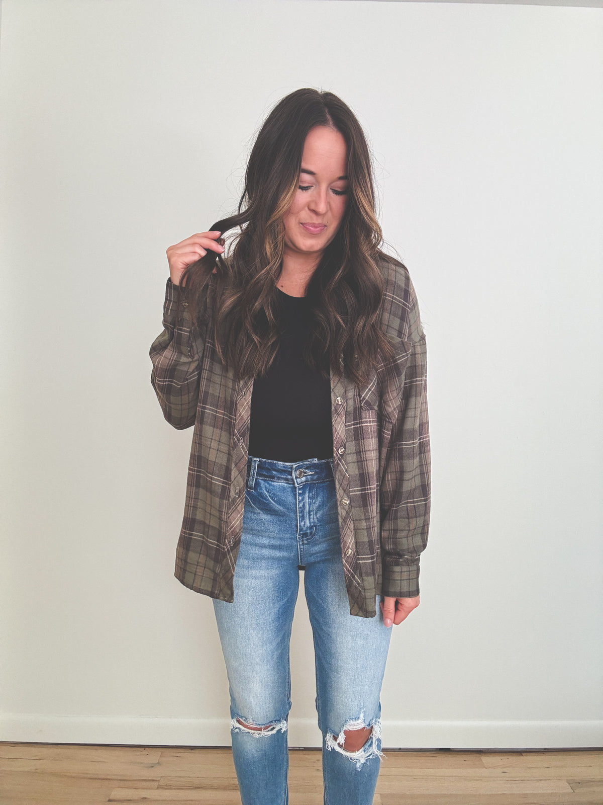 Laura Flannel Khaki