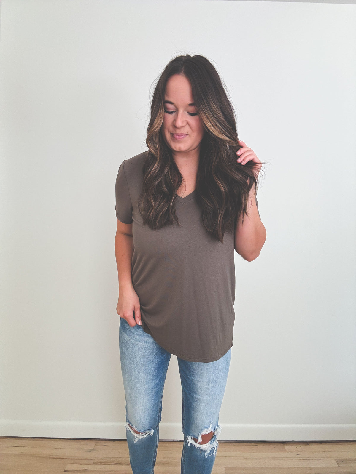 Mary Tee Dark Olive