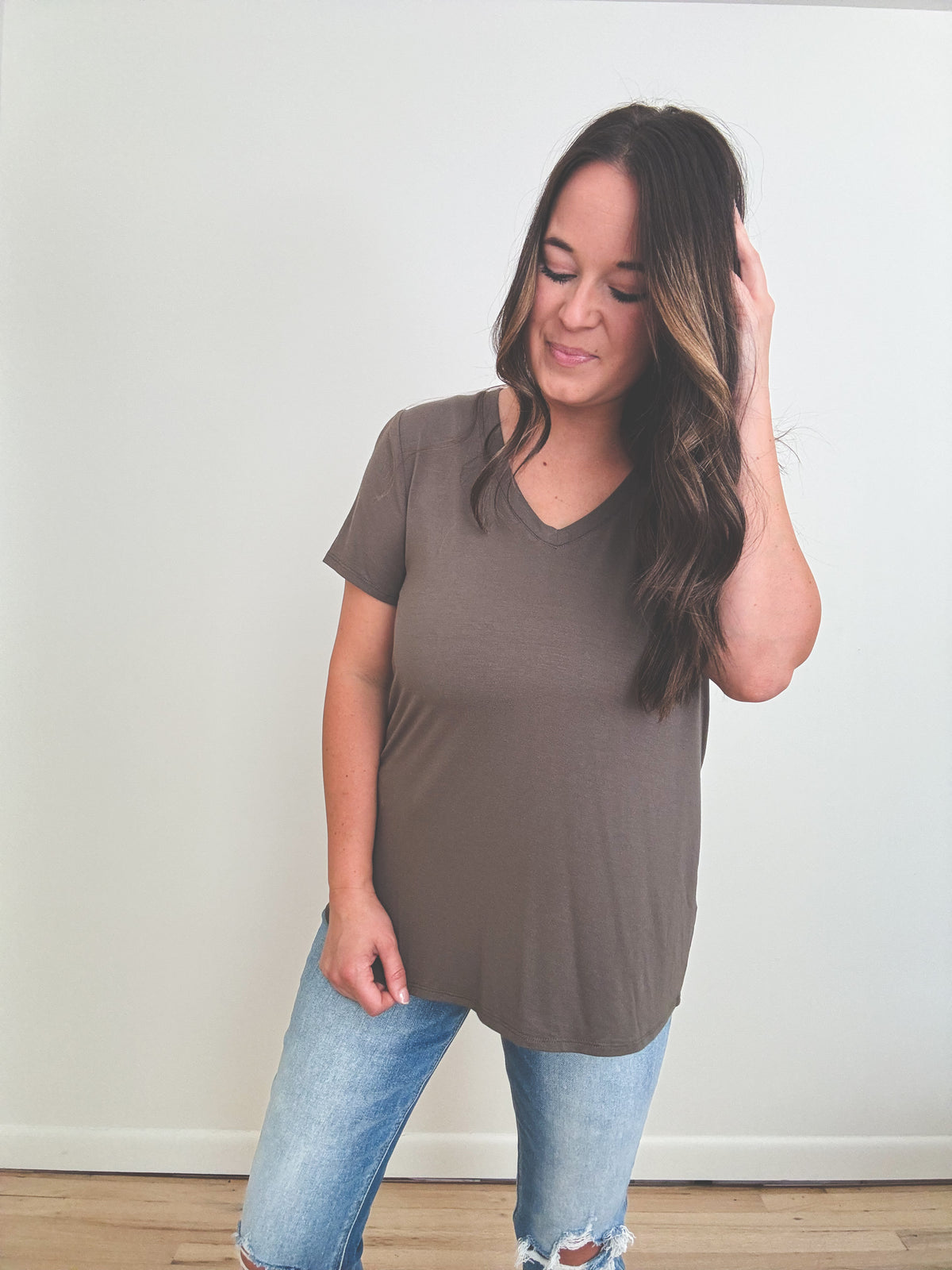 Mary Tee Dark Olive