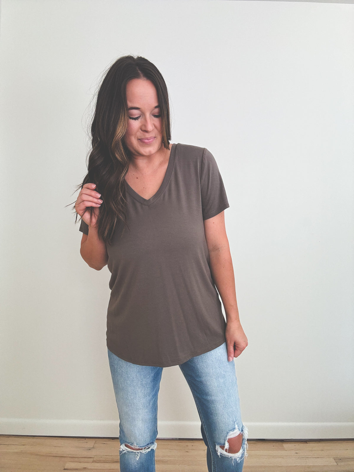 Mary Tee Dark Olive