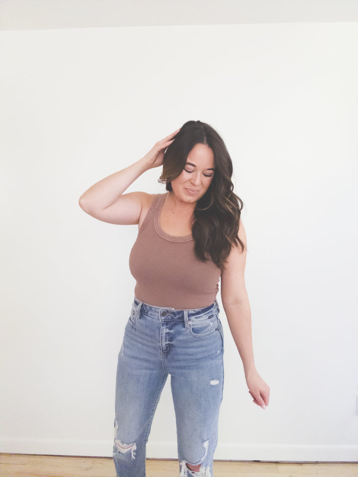 Maya Reversible Tank Mocha