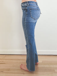 Kenzie Distressed Straight Leg Jeans