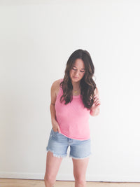 Maya Reversible Tank Bubblegum Pink