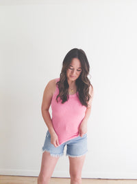 Maya Reversible Tank Bubblegum Pink