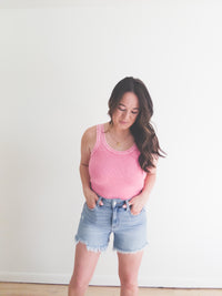 Maya Reversible Tank Bubblegum Pink