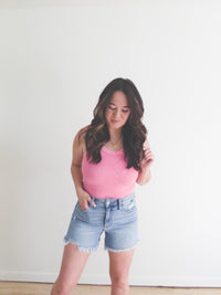 Maya Reversible Tank Bubblegum Pink