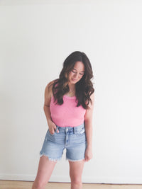 Maya Reversible Tank Bubblegum Pink
