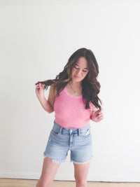 Maya Reversible Tank Bubblegum Pink