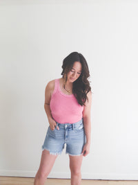 Maya Reversible Tank Bubblegum Pink