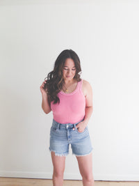 Maya Reversible Tank Bubblegum Pink