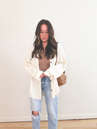 Nicole Button Down Cream