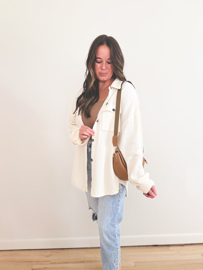 Nicole Button Down Cream