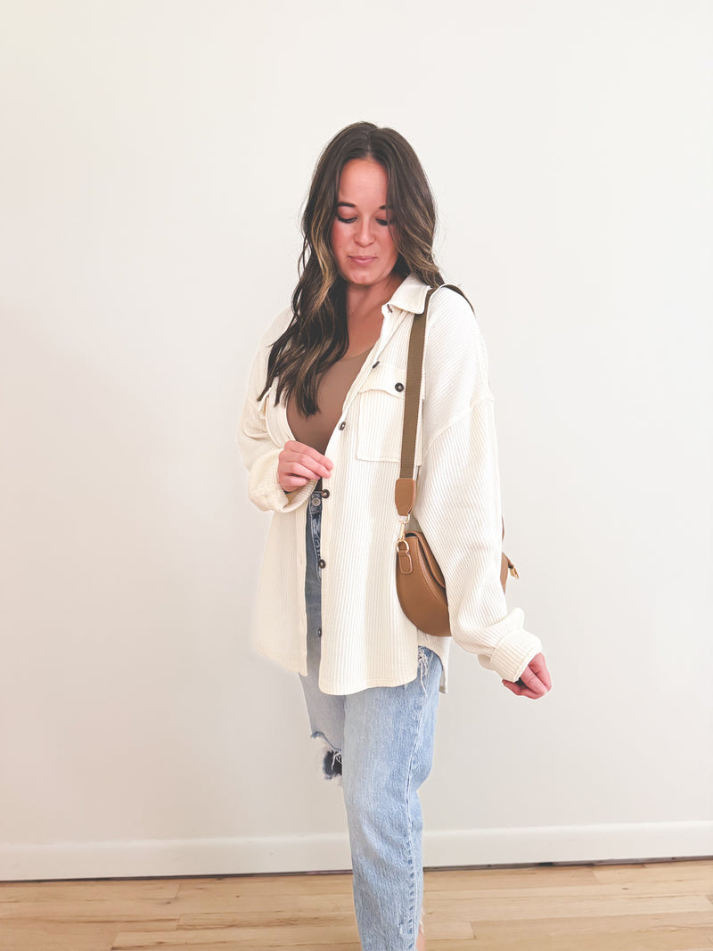 Nicole Button Down Cream