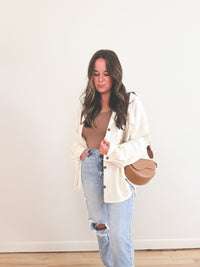 Nicole Button Down Cream