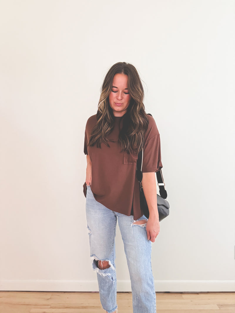 Haddie Top Brown