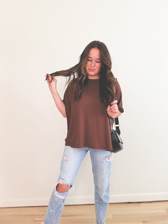 Haddie Top Brown