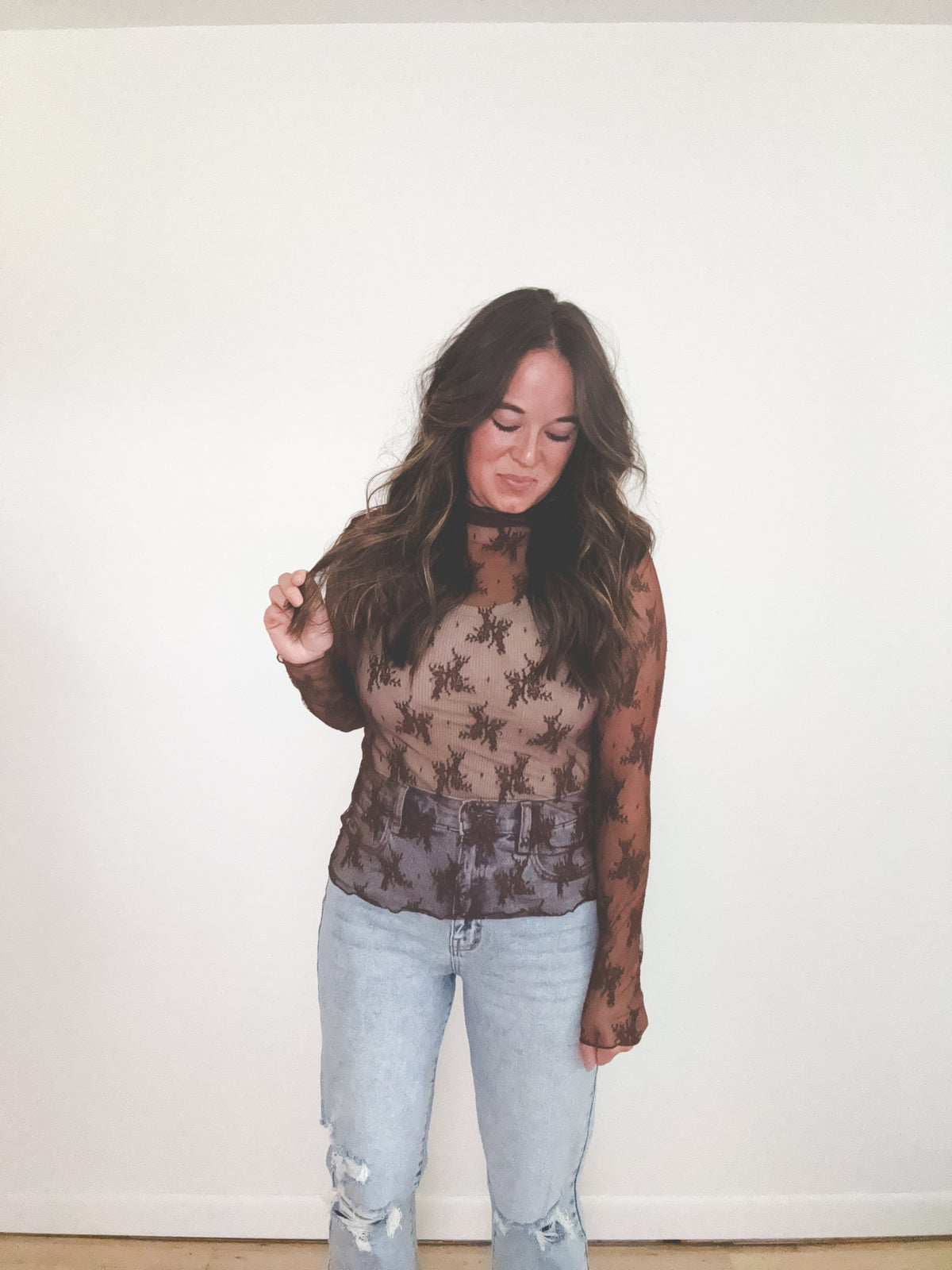 Lainey Mesh Top