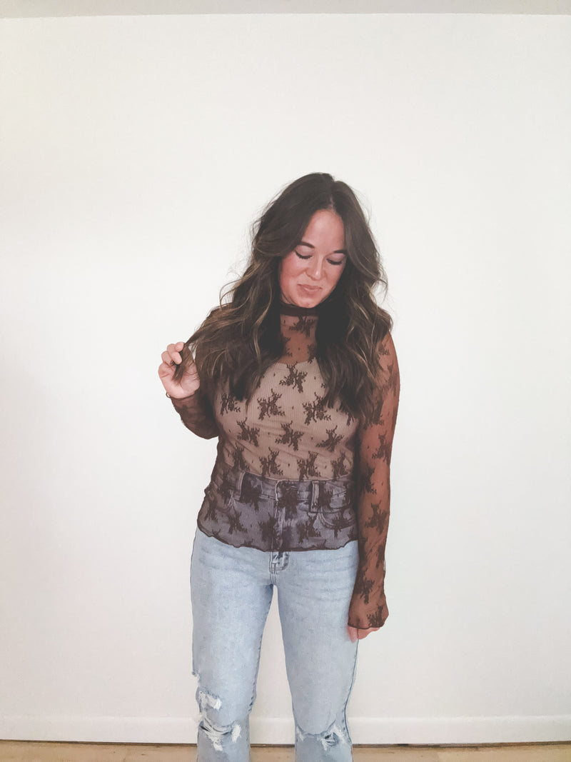 Lainey Mesh Top