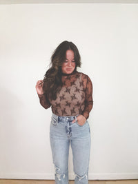 Lainey Mesh Top