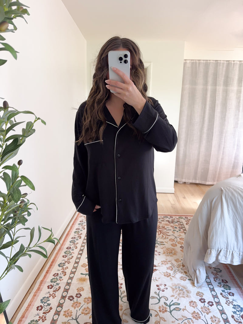 Mia Pajama Set Black