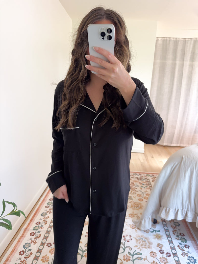 Mia Pajama Set Black