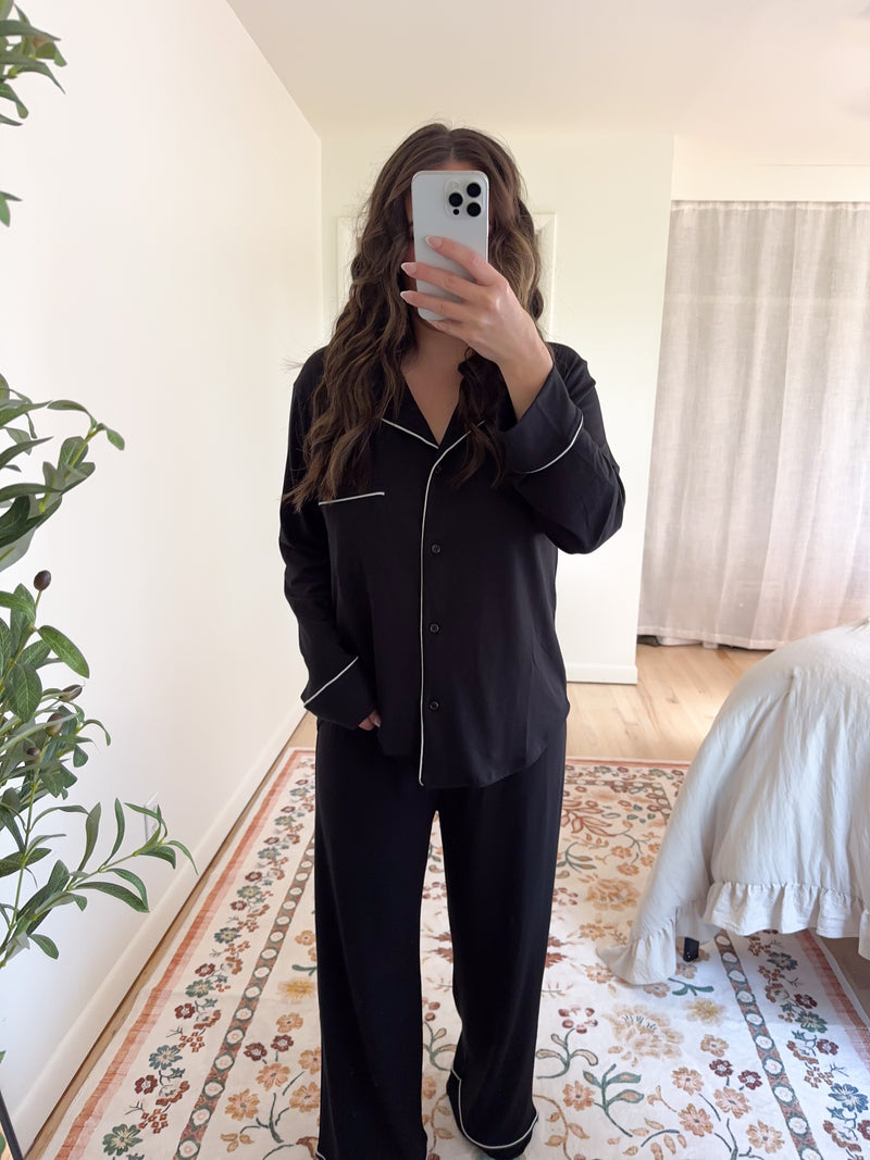 Mia Pajama Set Black