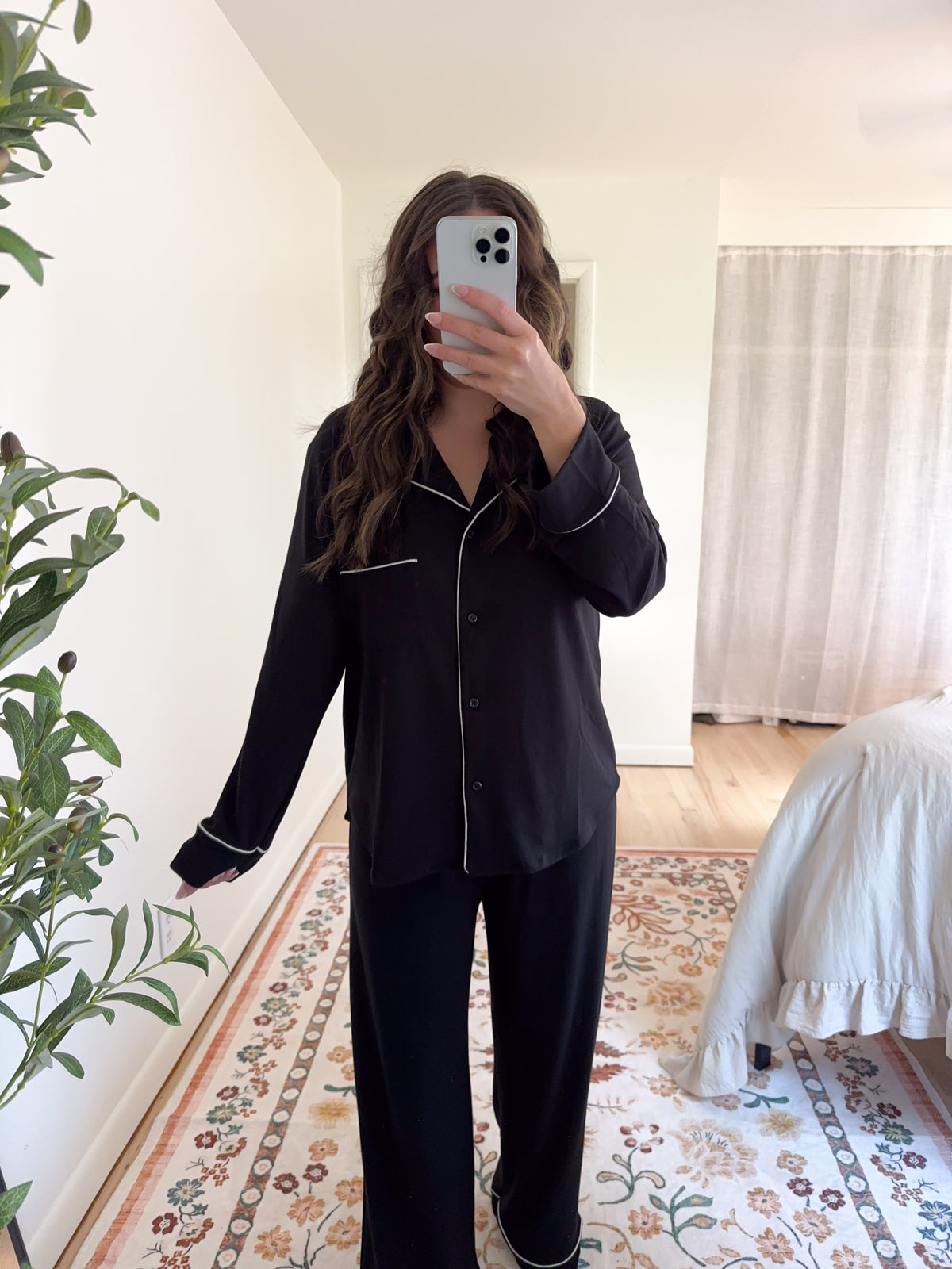 Mia Pajama Set Black