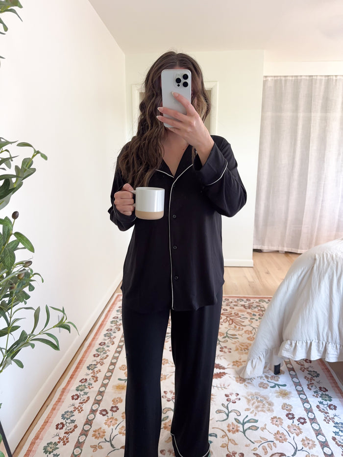 Mia Pajama Set Black