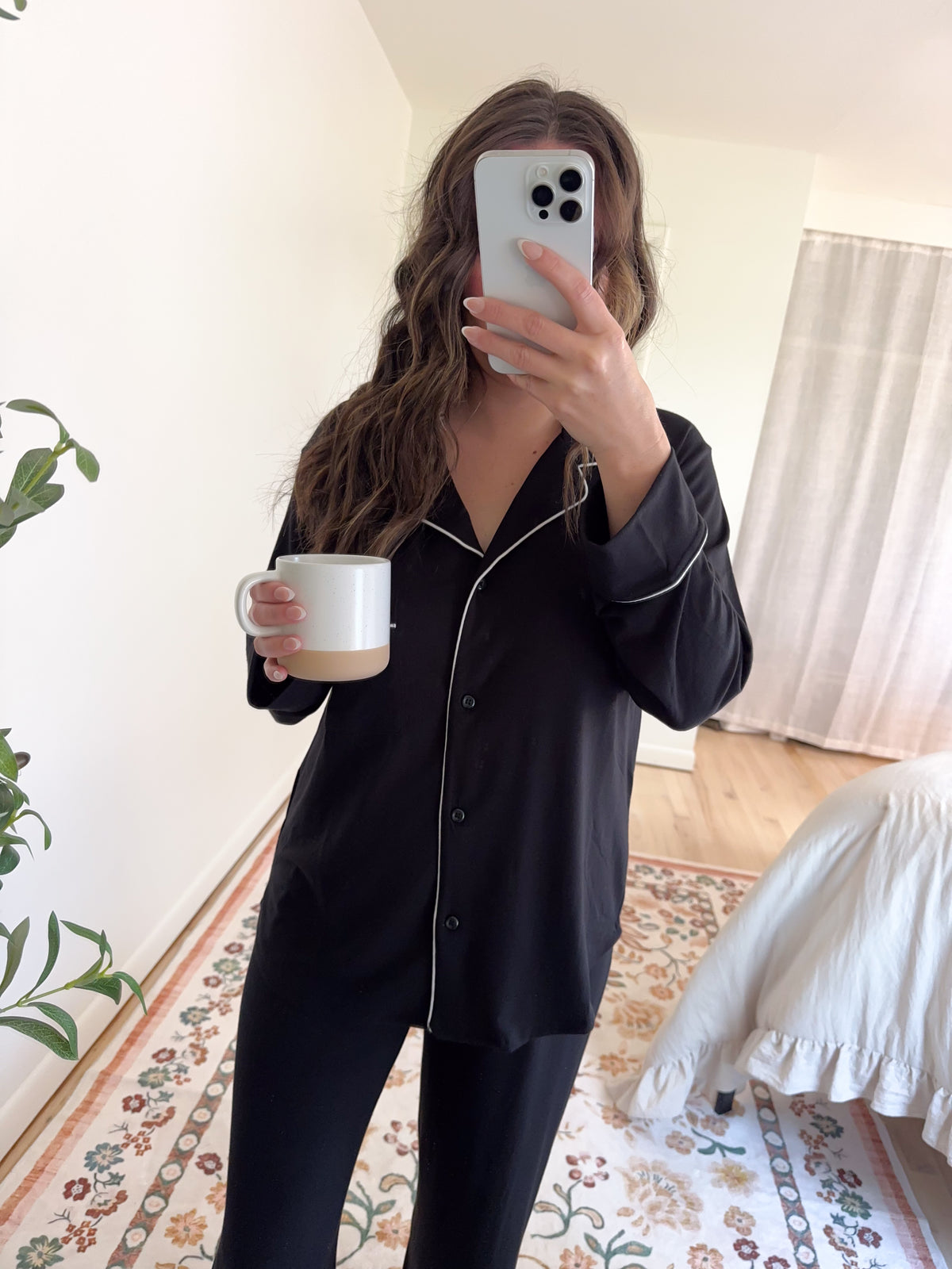 Mia Pajama Set Black