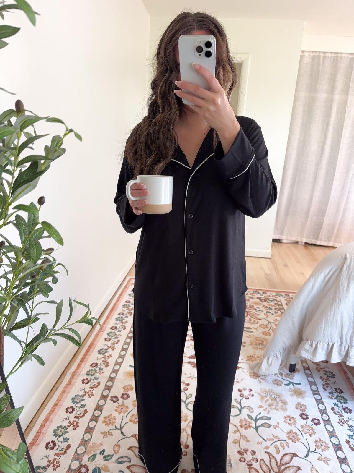 Mia Pajama Set Black