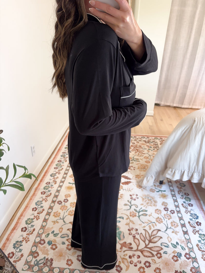 Mia Pajama Set Black