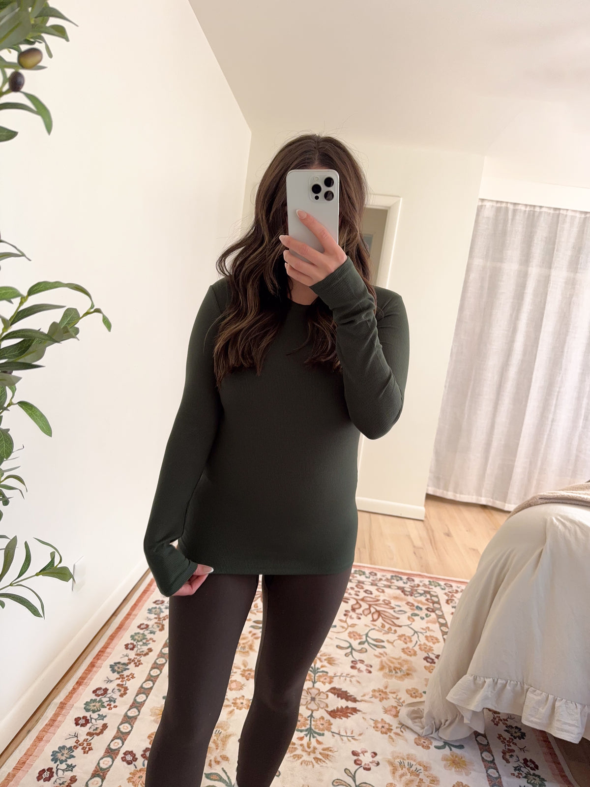 Molly Top Forest Green