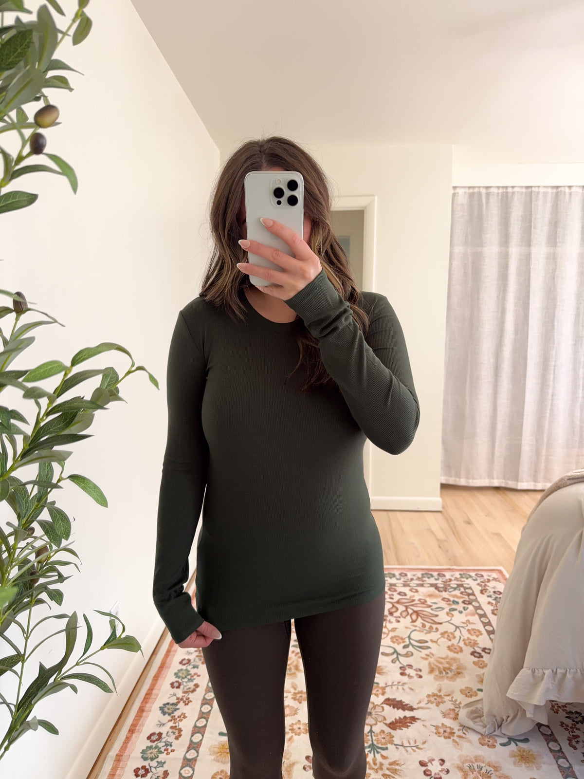 Molly Top Forest Green