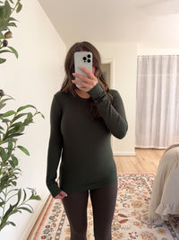 Molly Top Forest Green