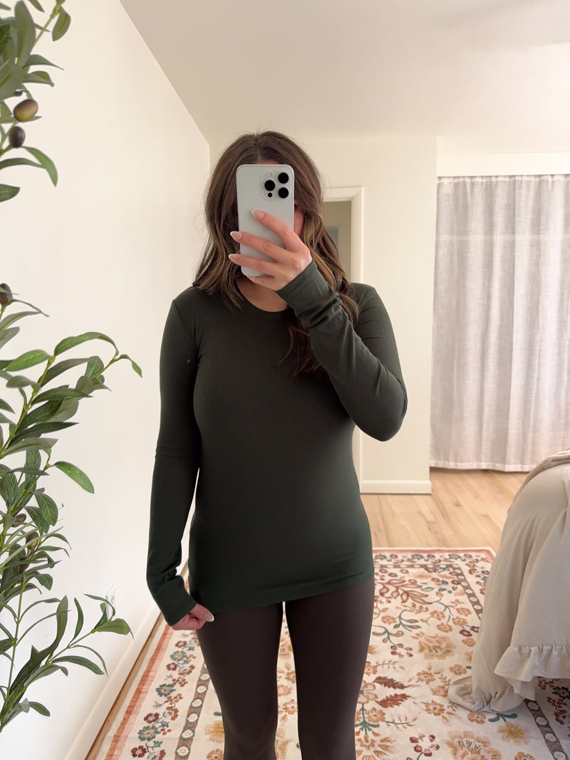 Molly Top Forest Green