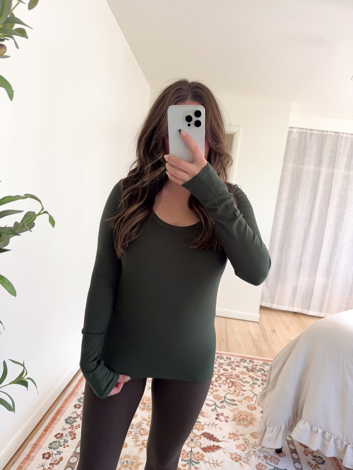 Molly Top Forest Green