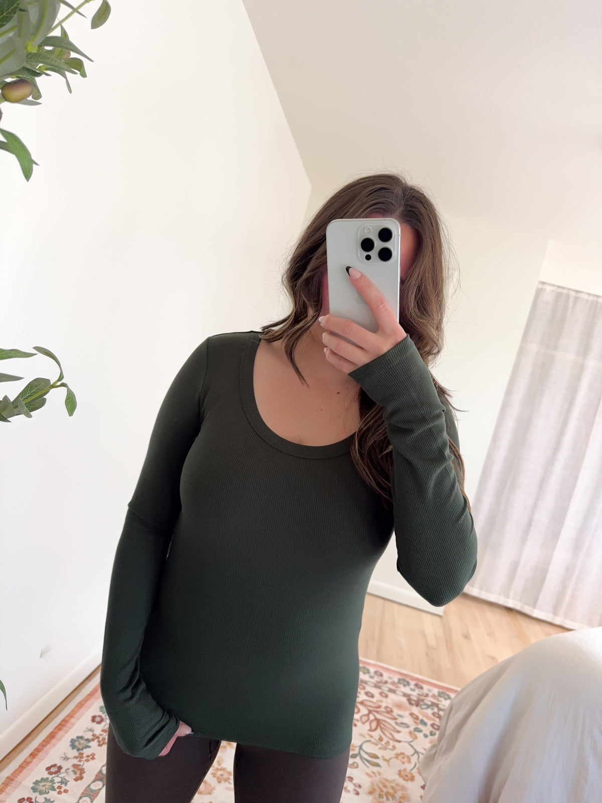 Molly Top Forest Green