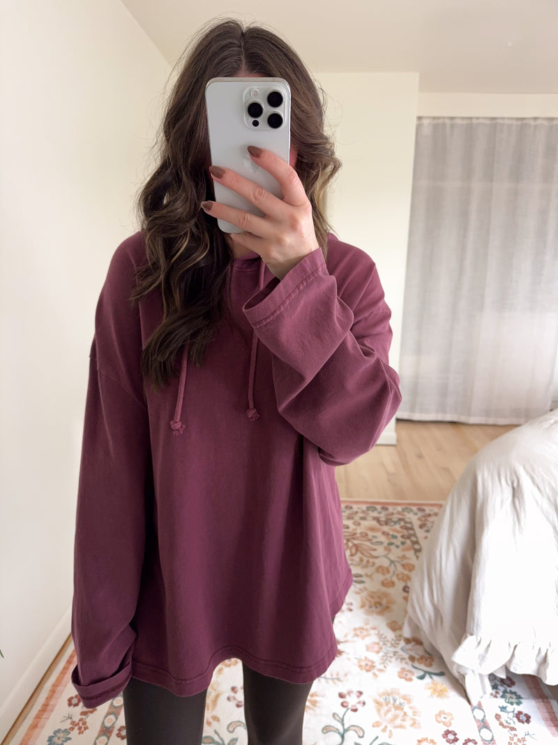 Kinsley Pullover Dark Cherry