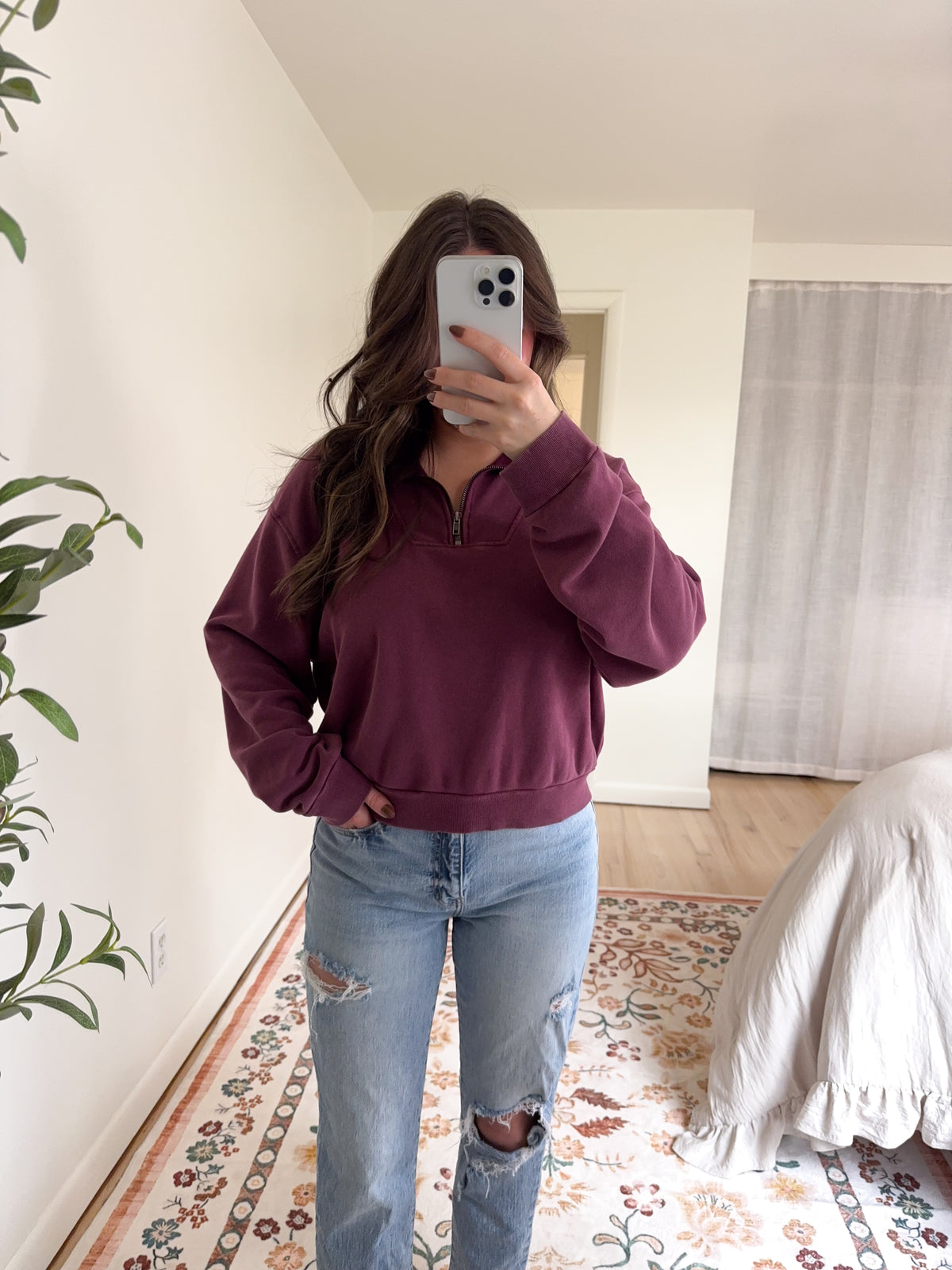 Rea Pullover Dark Cherry