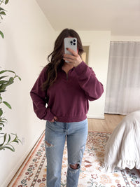 Rea Pullover Dark Cherry