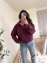 Rea Pullover Dark Cherry