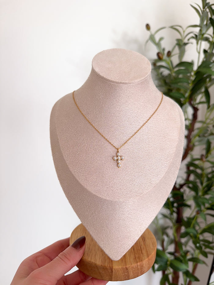 Mary Cross Necklace