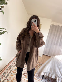 Sofia Shacket Brown