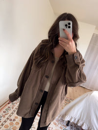 Sofia Shacket Brown