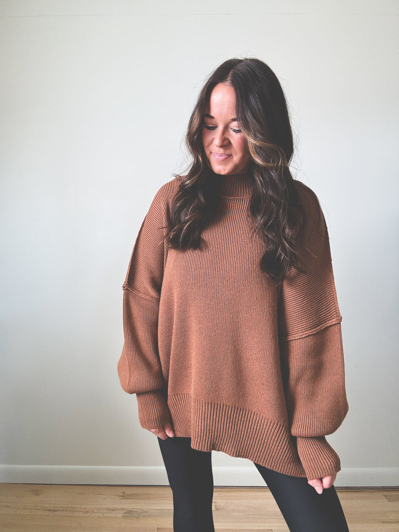 Cindy Sweater Deep Camel