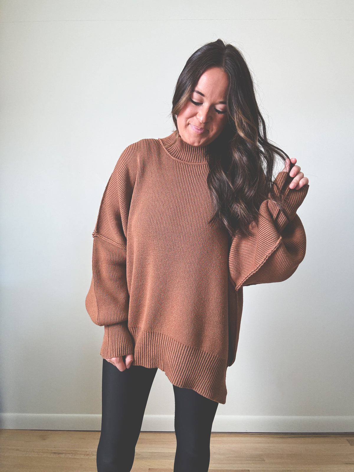 Cindy Sweater Deep Camel